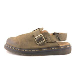Dr. Martens Jorge II Brown Leather Slingback Mules 11